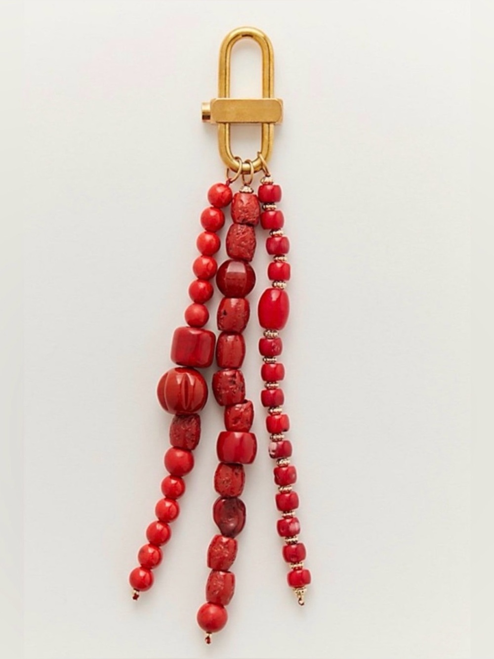 Free People Prismatic Beaded Bag Charm 🔥Red-New without tag